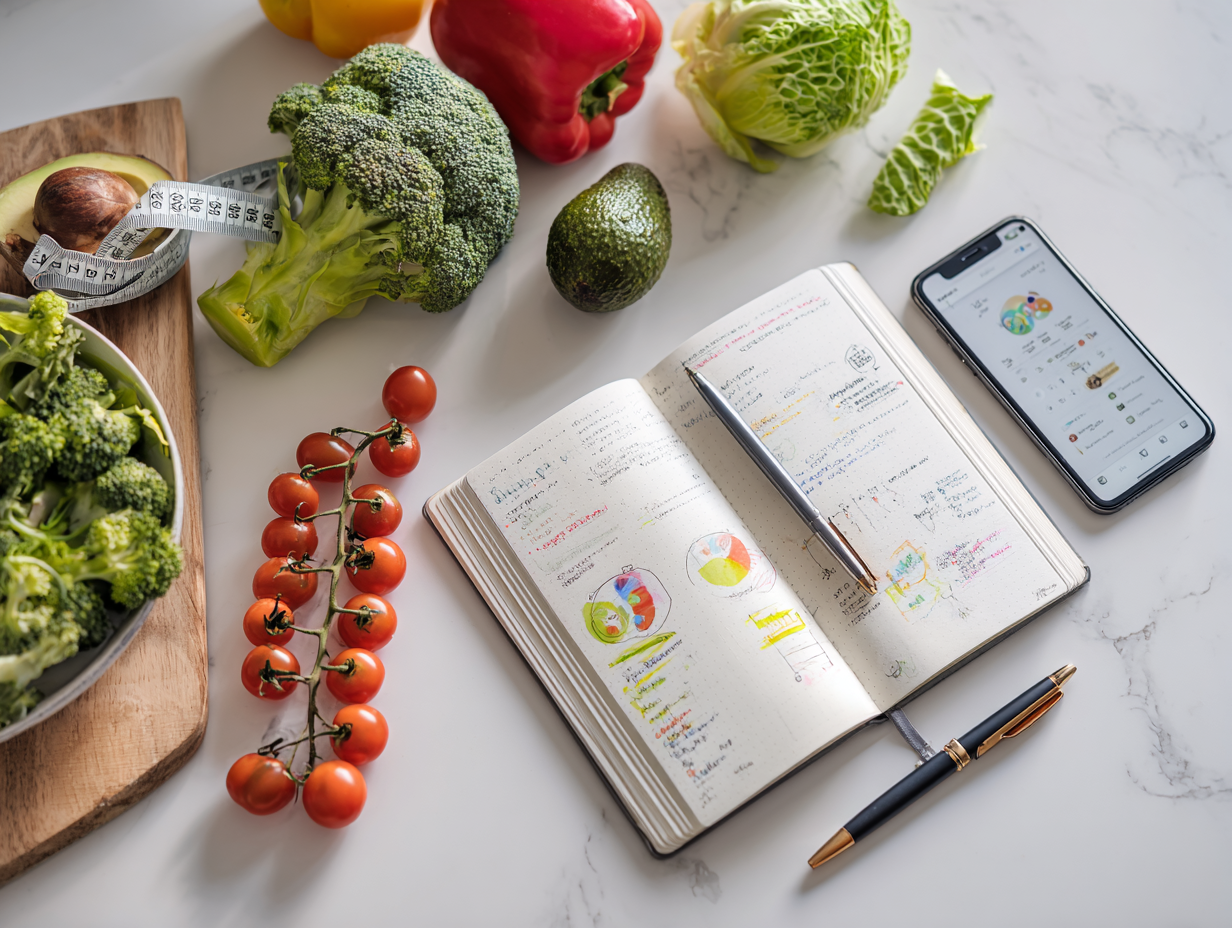 Mâncare sănătoasă colorată cu legume și fructe proaspete